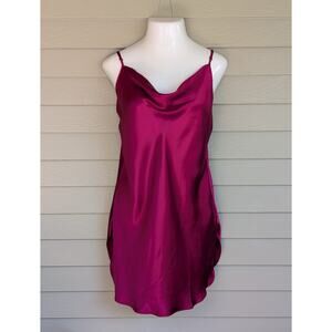 Vintage Victoria's Secret Silk Chemise Slip Dress Gold Label Sexy Womens Size L